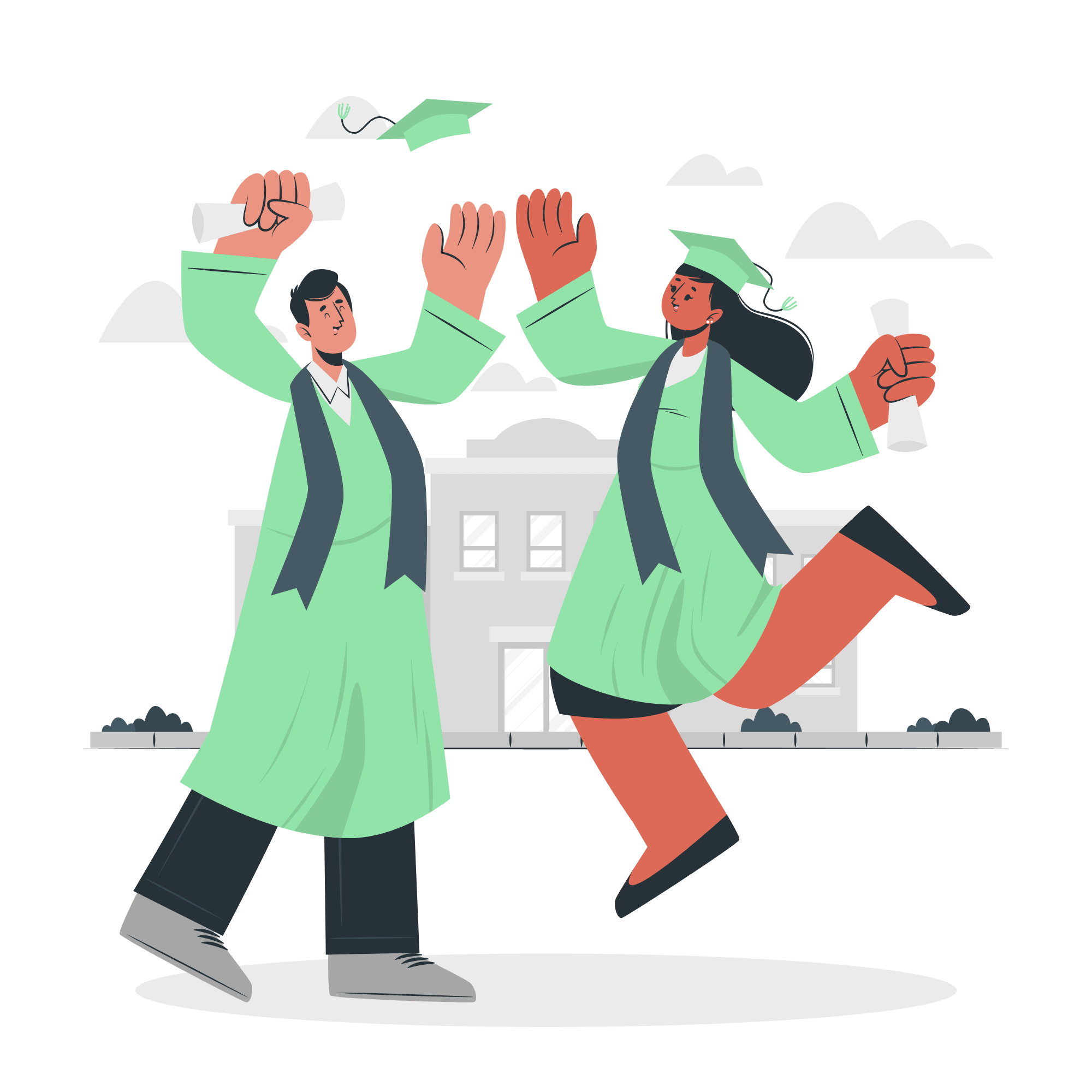 Graduation college students